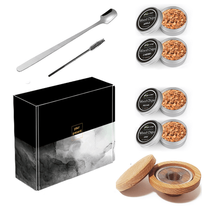 Lisslune | Cocktail Smoker with 8 flavors -Bourbon Whiskey Gifts for Men