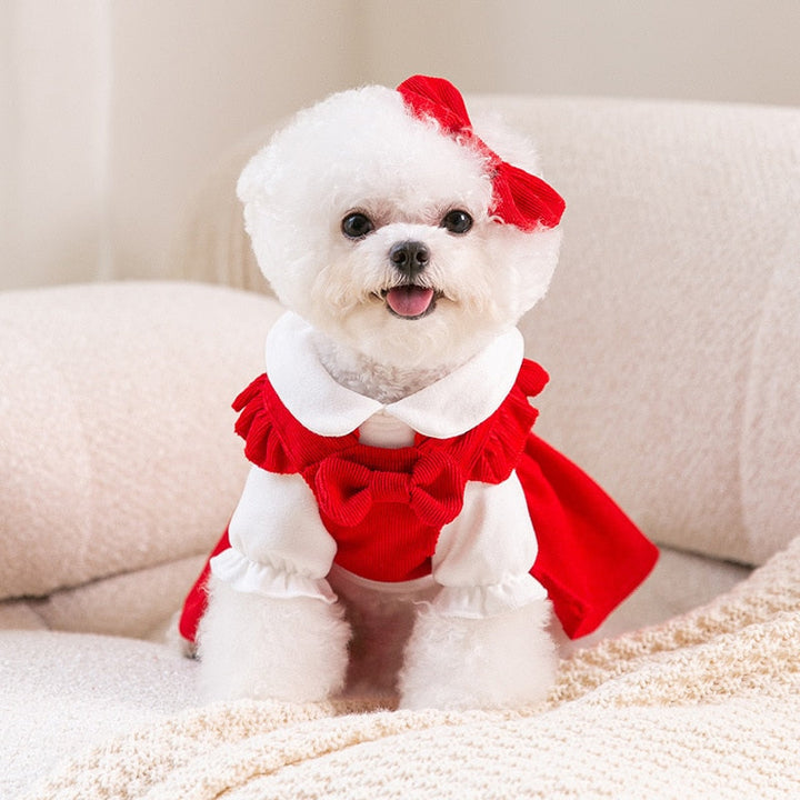 Lisslune | Puppy Bow Dress Set