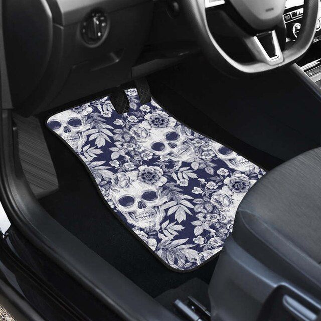 Lisslune | Chic Skull Floral Picture Mats
