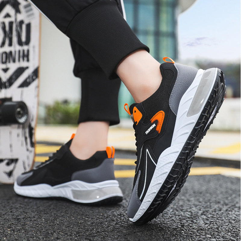 Lisslune | Breathable Men's Sneakers with Color Accent