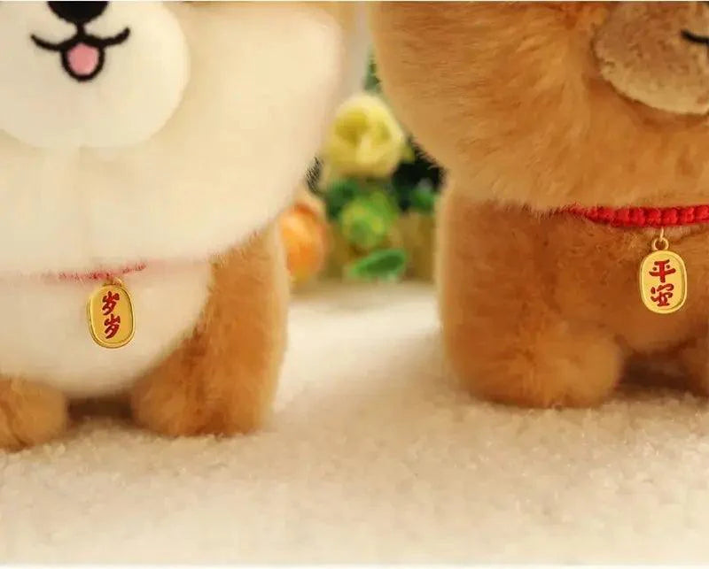 Lisslune | Charming Kawaii Chow-Pom-Corgi Mix Plush Pet Doll