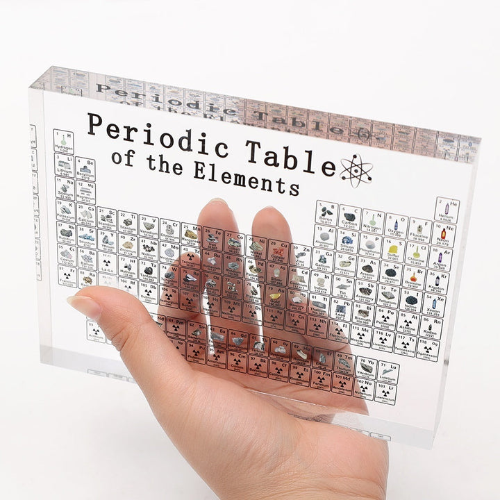 Lisslune | Crystal Clear Periodic Table Display | Educational Acrylic Decor for Home, Classroom & Science Enthusiasts