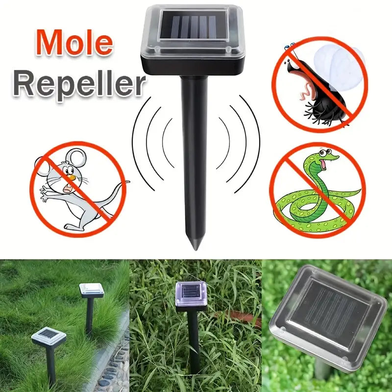 Lisslune | Solar-powered snake and pest deterrent – Ultrasonic device for the garden