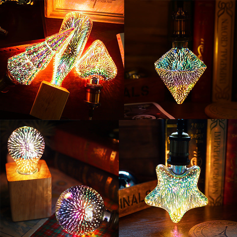 Lisslune | 3D Fireworks LED Light Bulb
