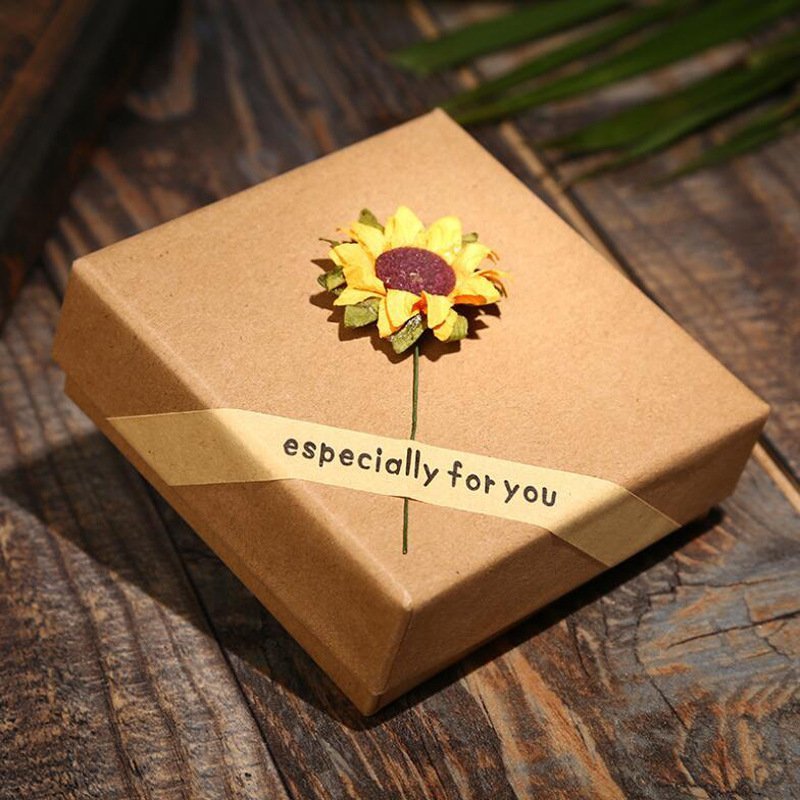 Lisslune | "You Are My Sunshine" Sunflower Necklace(Double-sided engraving)