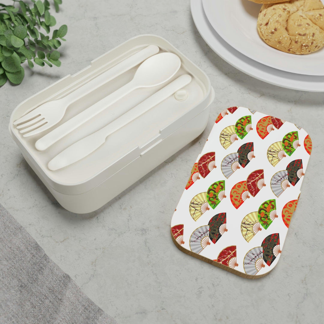 Lisslune | Personalized sustainable Bento lunch box with elegant wooden lid and innovative compartments
