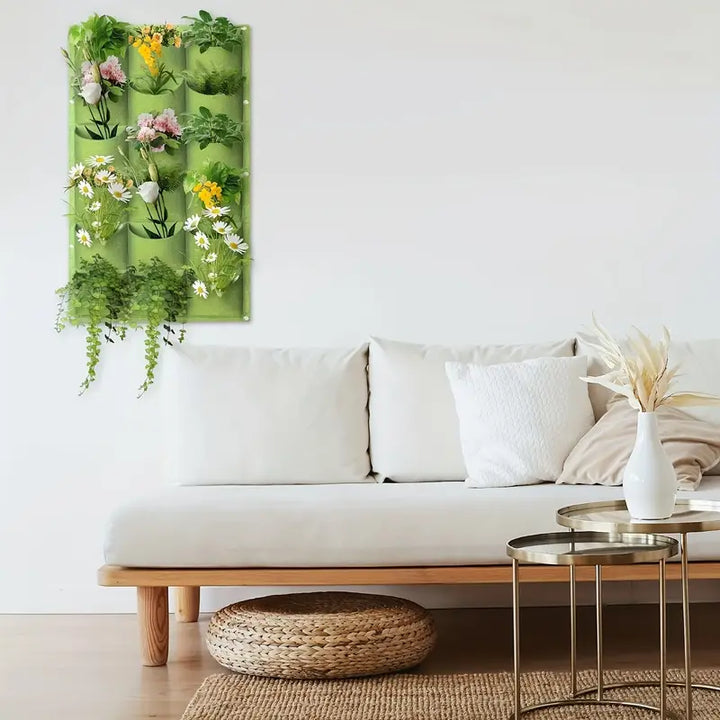 Lisslune | Felt Plant Bag for Vertical Wall Mounting – Three-dimensional, Non-woven Plant Bag