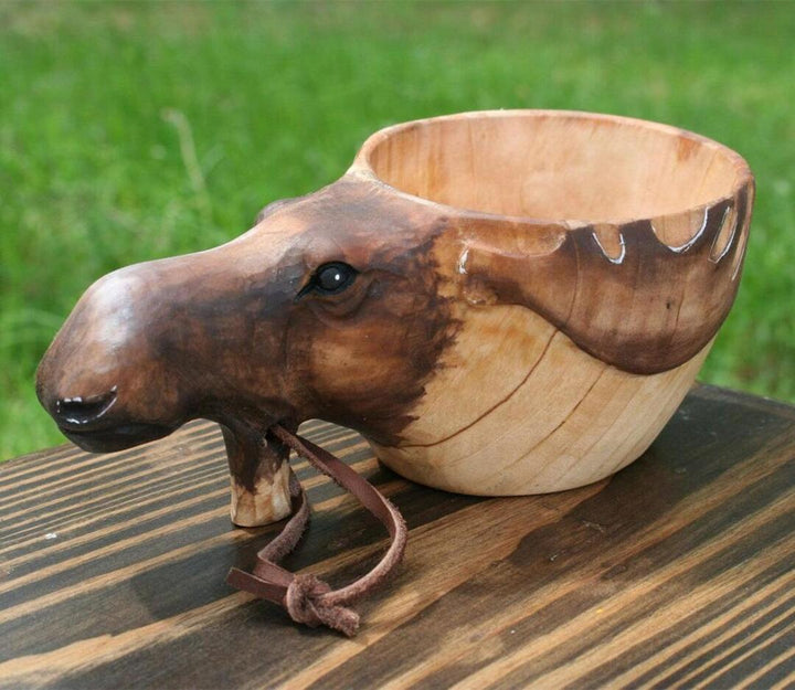 Lisslune | Hand Carved Wooden Mug