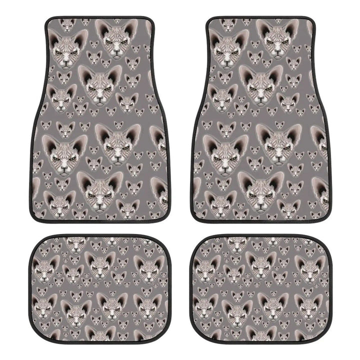 Lisslune | Universal Sphinx Cat Print Car Floor Mat Set (4-Pieces)
