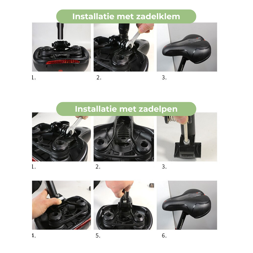 Lisslune | Ergonomic Bike Saddle – Comfortable, Adjustable and Water Repellent