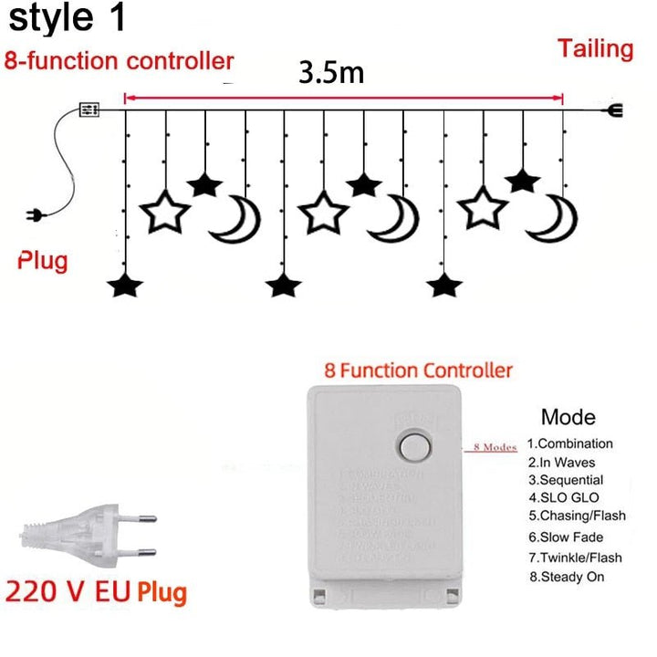 Lisslune | Fairy light string with heart-shaped design