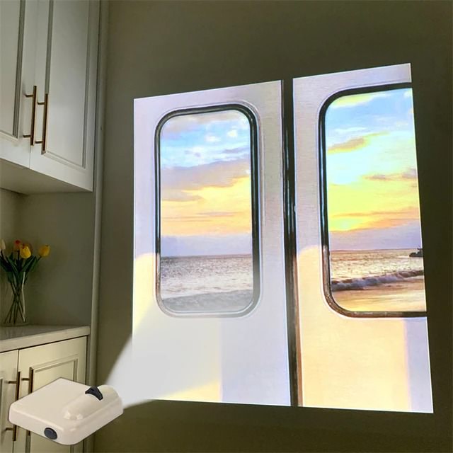 Rynx | Artificial Window Mini Projector