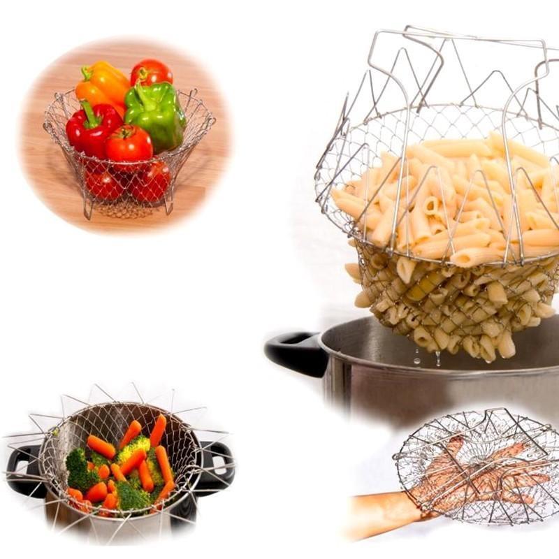 Lisslune | Folding Stainless Steel Strainer