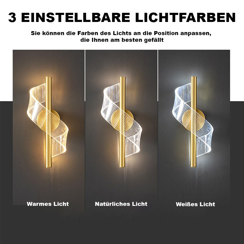 Lisslune | Luxury Glass Wall Lamp with Candle Holder