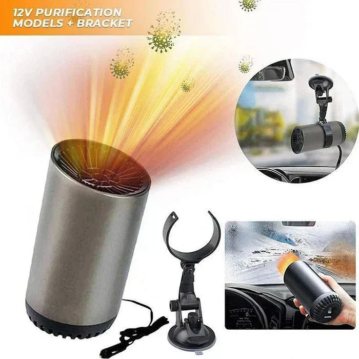 Lisslune | CupHeat 12V Car Heater & Defroster – Compact 360° Hot Air Fan