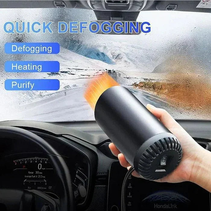 Lisslune | CupHeat 12V Car Heater & Defroster – Compact 360° Hot Air Fan