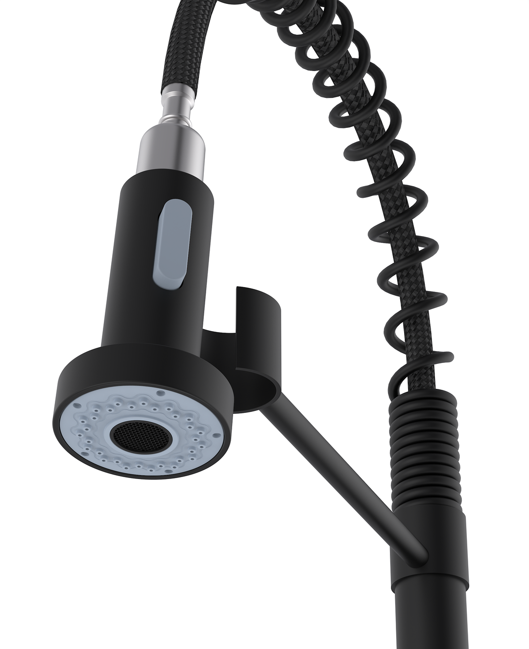 Lisslune | Elegant BLACK Kitchen Faucet ANW HOME HF-7015B / Practical Pull-Out Spout / Two Water Flow Modes / Universal Installation