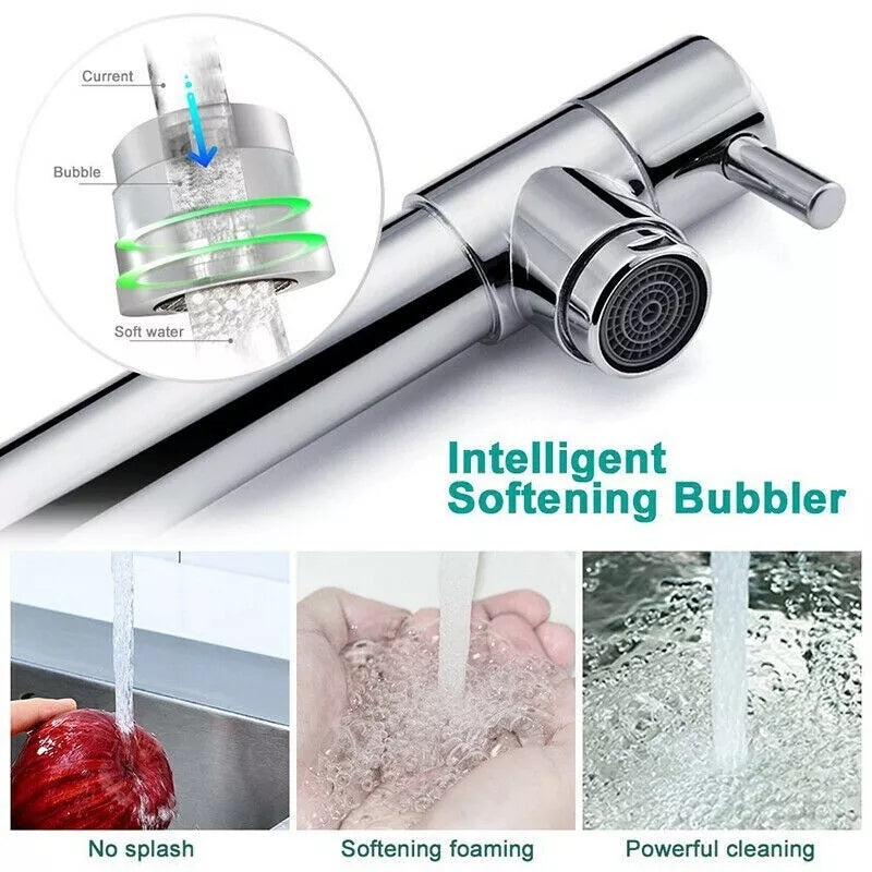 Lisslune | Pull-Out Kitchen Faucet with 360° Rotating Spout and Dual Mode Sprayer