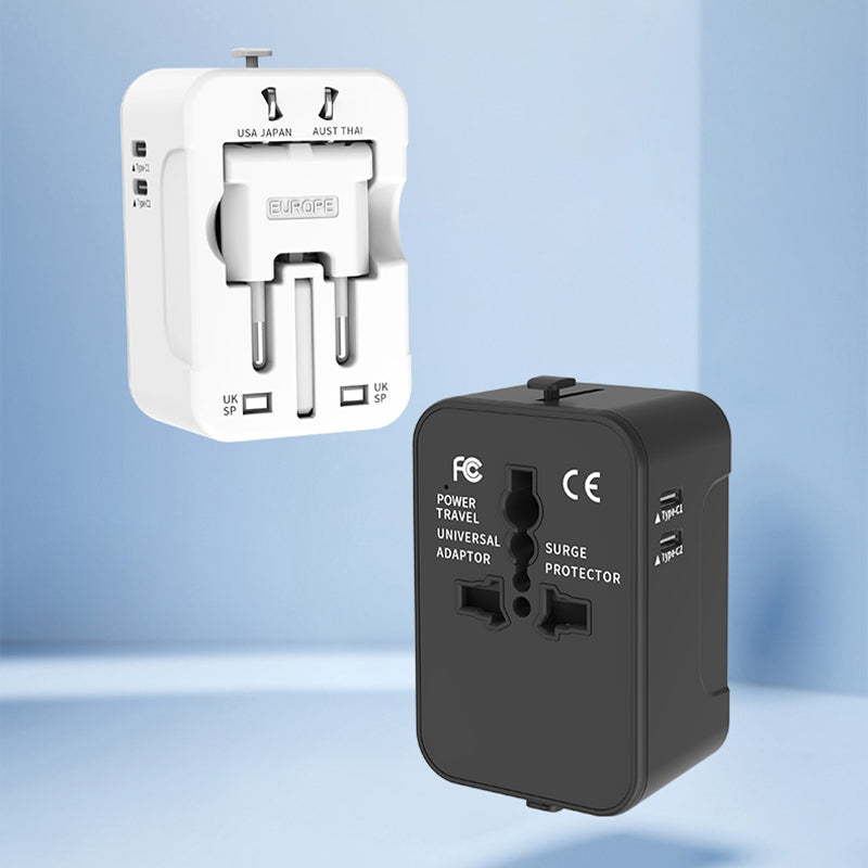 Lisslune | Universal travel adapter with dual USB ports