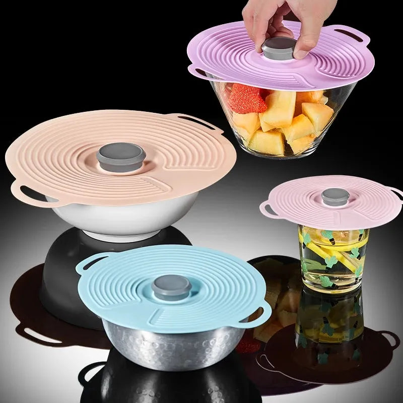 Lisslune | Airtight Suction Cup Silicone Bowl Lid