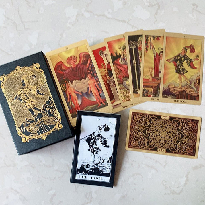 Lisslune | Explore the Mystical World of Tarot Gold Foil Tarot