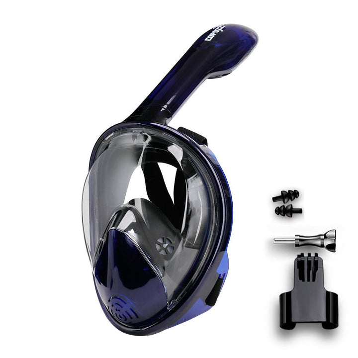 Lisslune | Full Face Anti-Fog Snorkel Mask with Camera Mount and Wide View