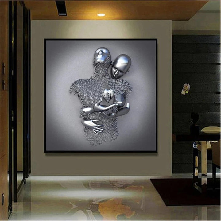 Lisslune | Artizone Silver Canvas Painting