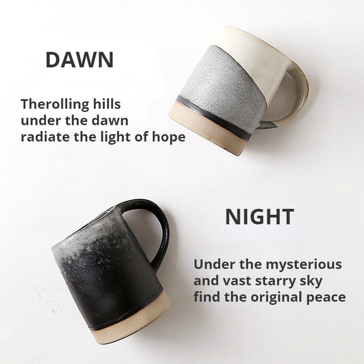 Lisslune | RAKU Dawn&Night Mug