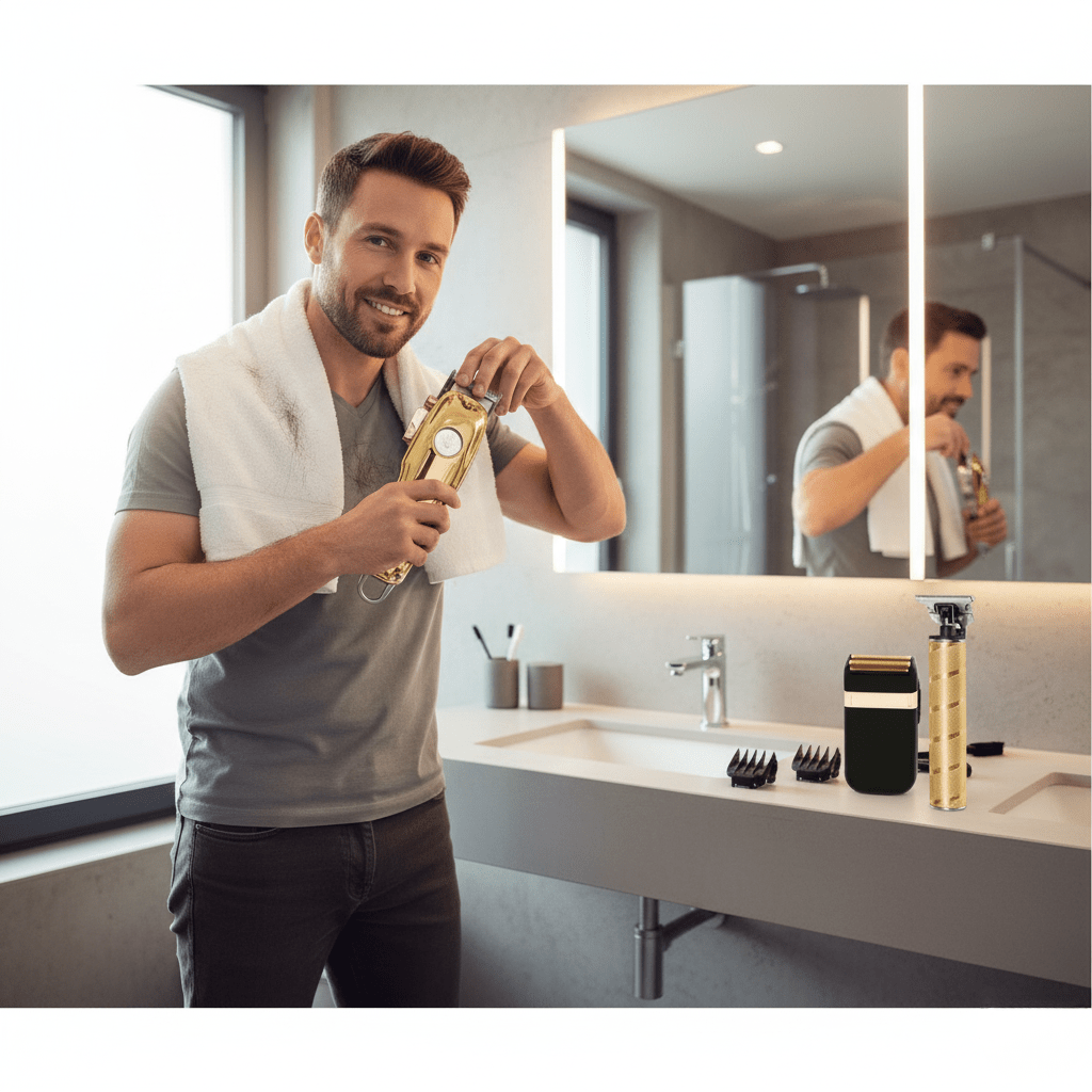Lisslune | Cordless hair trimmer with LED status display for precise styling