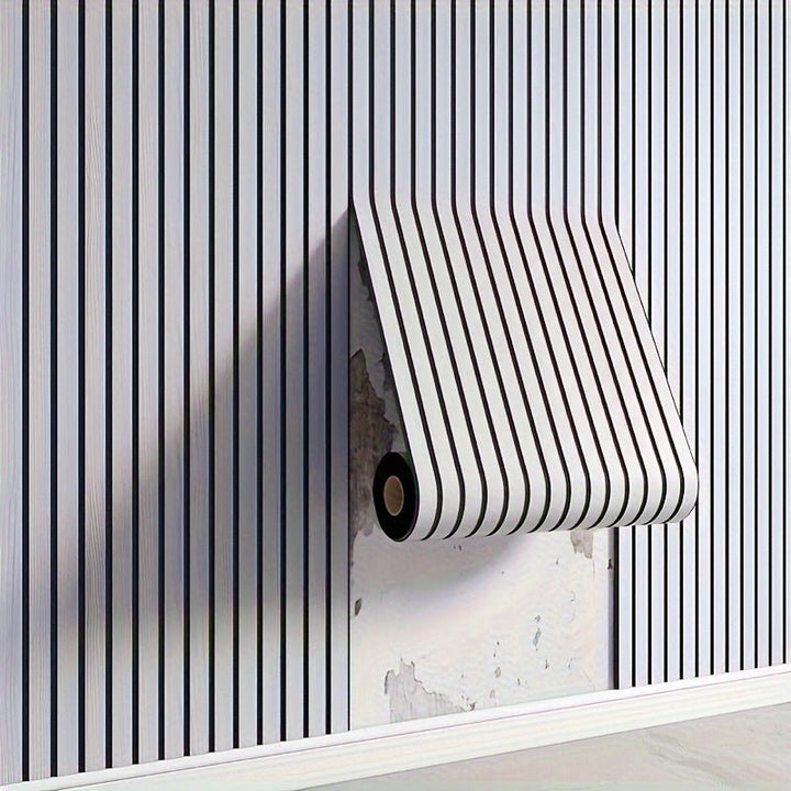 Lisslune | WoodLook Wall Panels – Self-Adhesive 3D PVC Wall Covering for Quick Living Effect