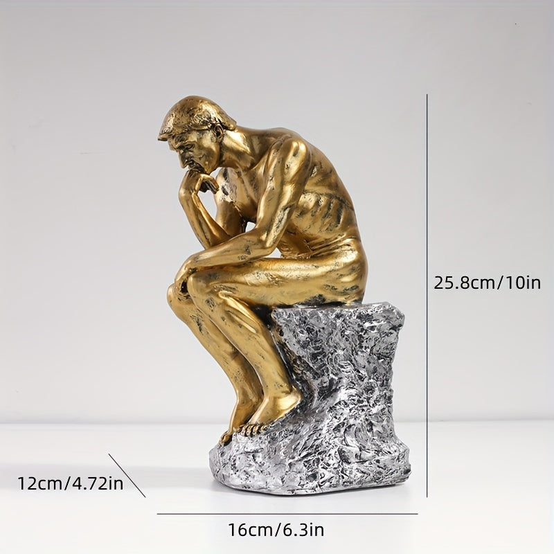 Lisslune | Creative Character Sculpture, Thinker Decoration