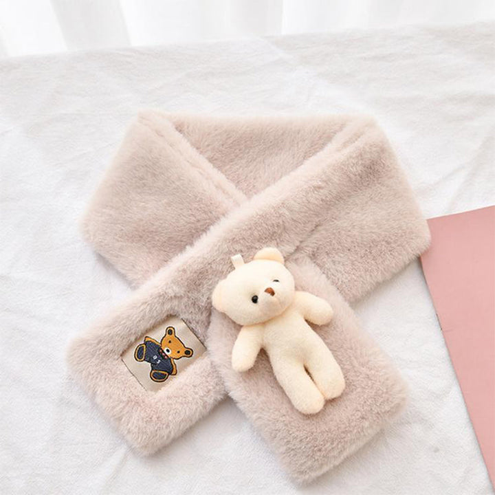 Lisslune | Cute Bear Plush Bib For Adult And Child