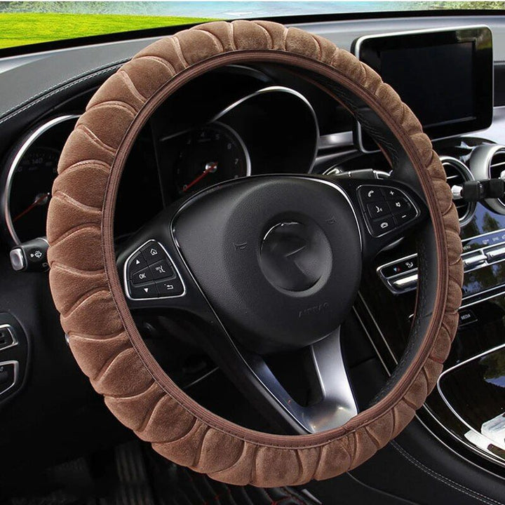 Lisslune | Soft Winter Warm Plush Steering Wheel Cover