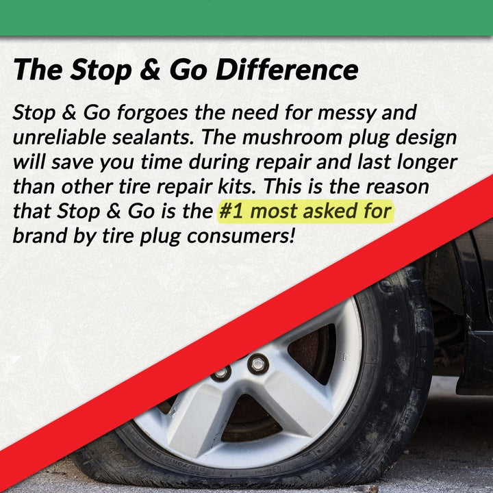 Lisslune | Tubeless Tire Plugger Repair Kit on Car, Motorcycle, ATV, Jeep, Truck, & Tractor
