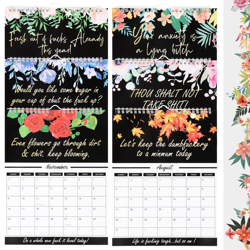 Lisslune | 2025 Calendar with Fun Quotes and Planner