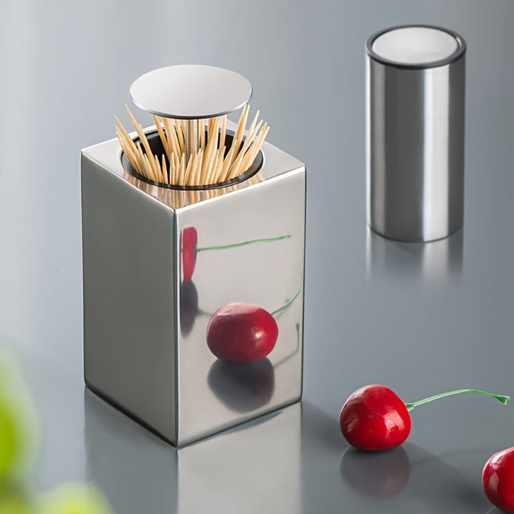 Lisslune | Stainless Steel Toothpick Holder – Hygienic and Easy Access to Toothpicks