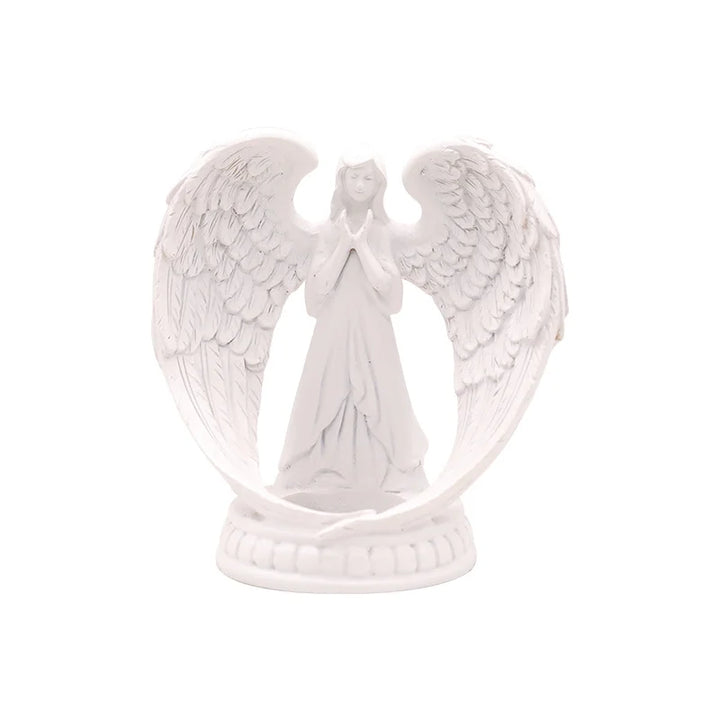 Lisslune | AngelAura elegant angel sculpture with candle holder – atmospheric decoration
