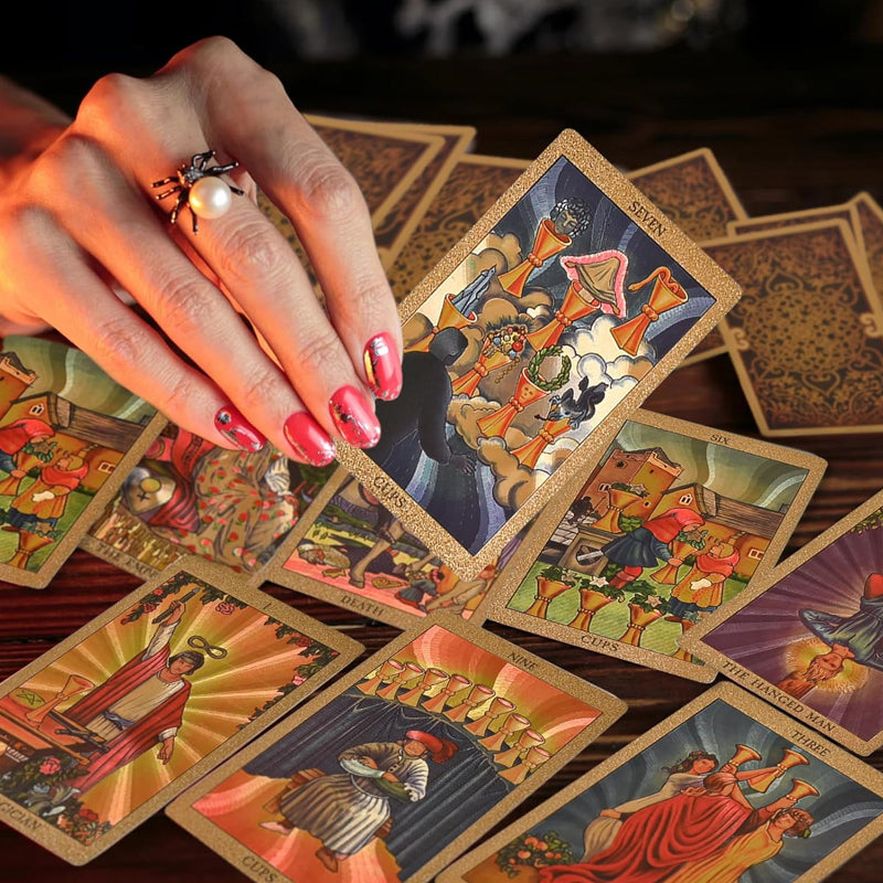 Lisslune | Explore the Mystical World of Tarot Gold Foil Tarot