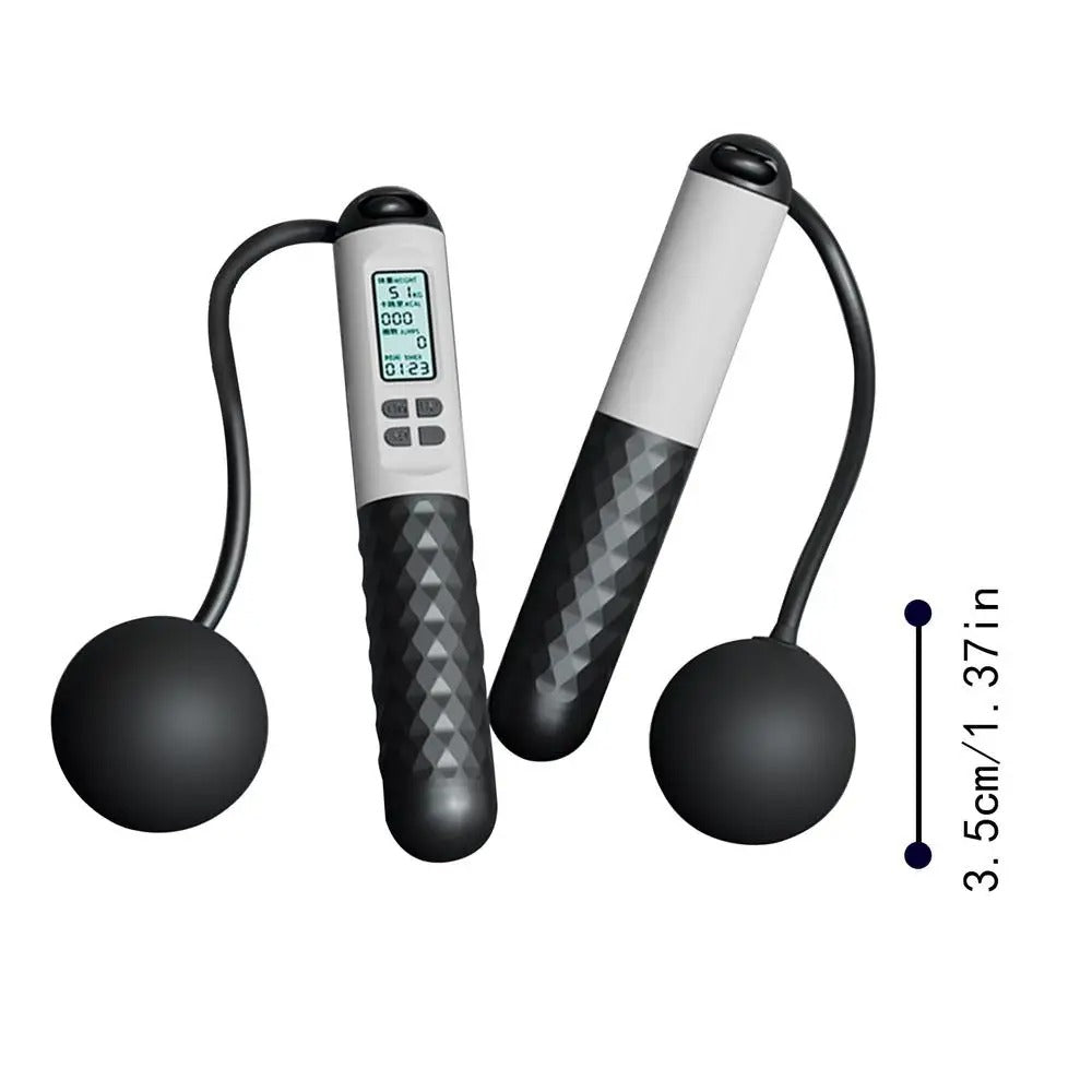 Lisslune | Wireless Jump Rope with Counter – Weighted Handles for Home Cardio Workouts