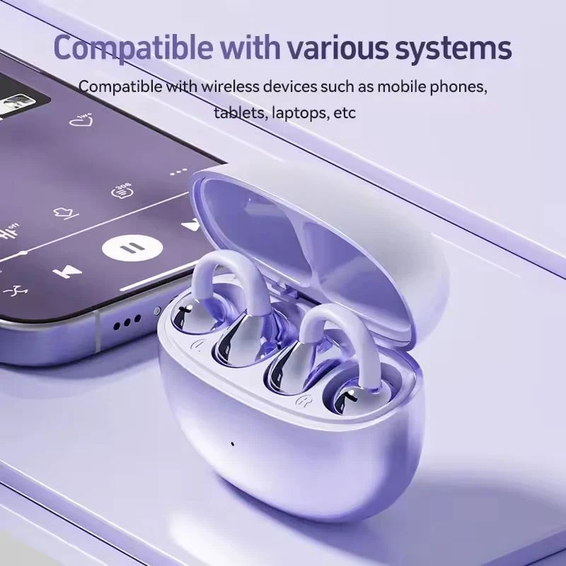 Lisslune | AI Translation Open Ear Clip Bluetooth Headphones
