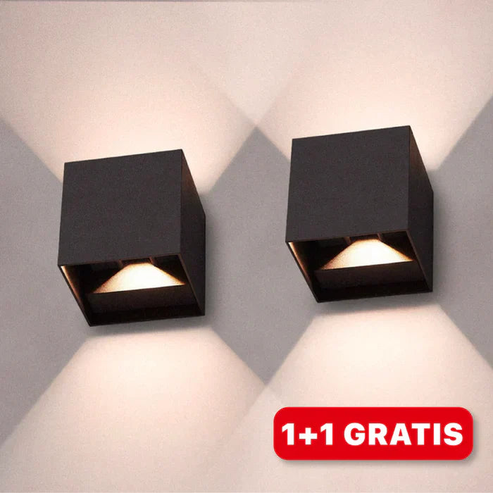 Lisslune | Modern LED wall light in cube design