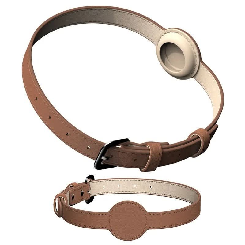 Lisslune | EDOUARD – Elegant dog collar with AirTag holder & weatherproof design
