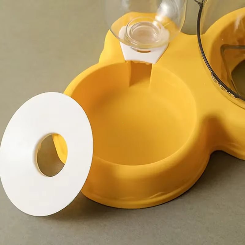 Lisslune | FEASTFLOW – 3-in-1 Elevated Feeding Station with Automatic Water Dispenser