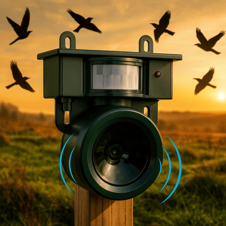 Lisslune | FEATHERBLOCK – Motion-Activated Bird Repeller for Quiet & Clean Outdoor Spaces