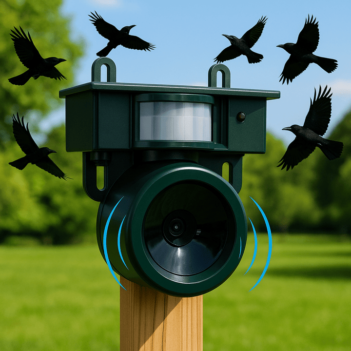 Lisslune | FEATHERBLOCK – Motion-Activated Bird Repeller for Quiet & Clean Outdoor Spaces