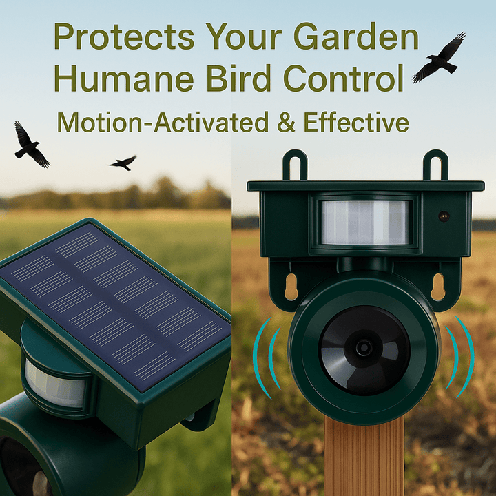 Lisslune | FEATHERBLOCK – Motion-Activated Bird Repeller for Quiet & Clean Outdoor Spaces