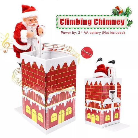 Lisslune | Electric Climbing chimney Santa Claus