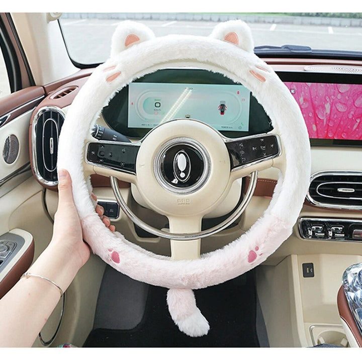 Lisslune | New Sweet Lovely Animal Soft Leather Steering Wheel Cover