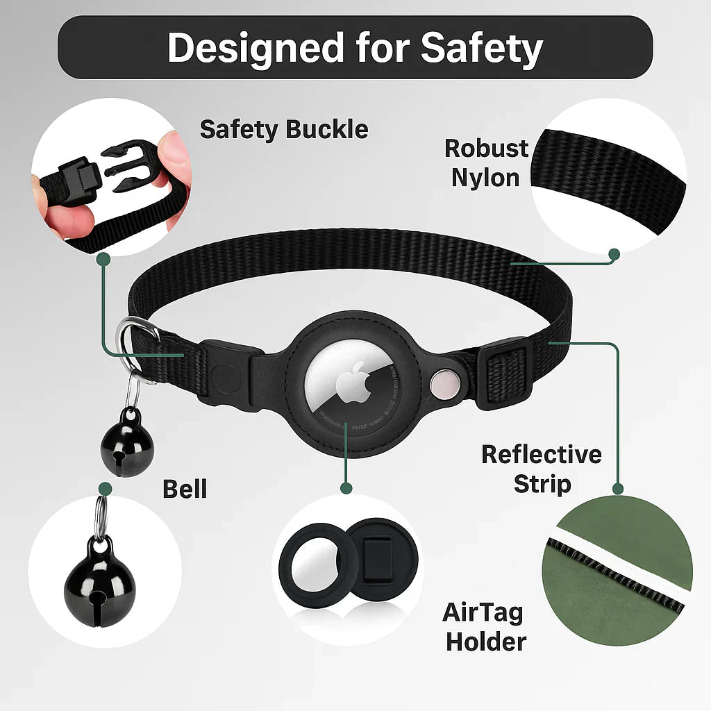 Lisslune | FELITRACK – Cat GPS Tracker Collar with Reflective Design