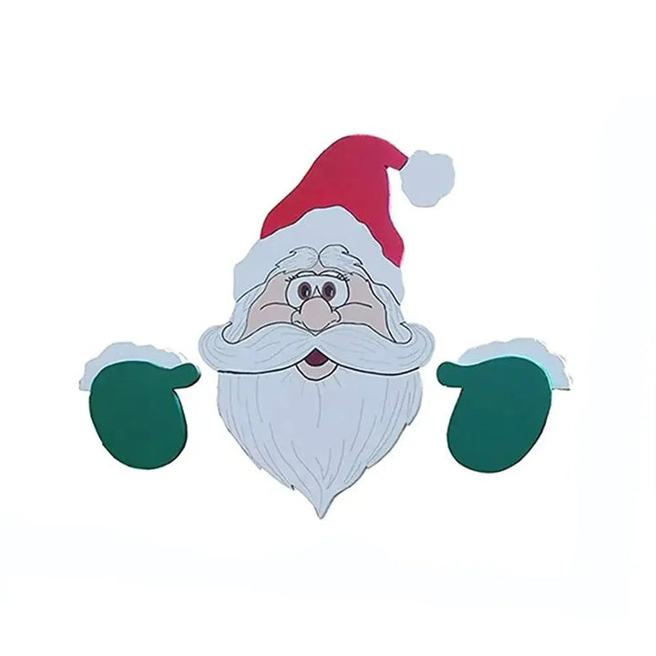 Lisslune | Fence Panel Christmas Decor – Adorable Santa, Snowman, and Reindeer Peekers for Whimsical Indoor and Outdoor Christmas Charm
